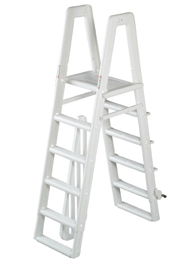 Round Pools with A-frame Ladders